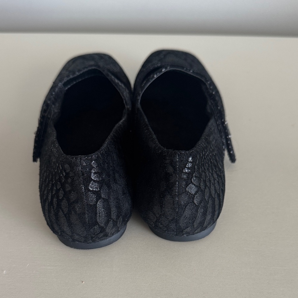 Vionic Black Snake-Embossed Mary Jane Flats - Picture 5 of 8